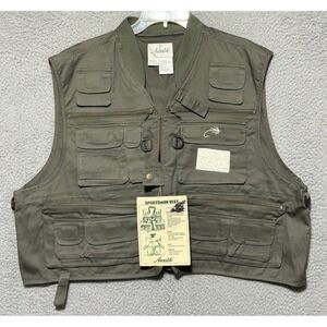 Fly Fishing/Photograpy Vest With Many Pockets Vintage Ausable Size 2XL NWT Rare